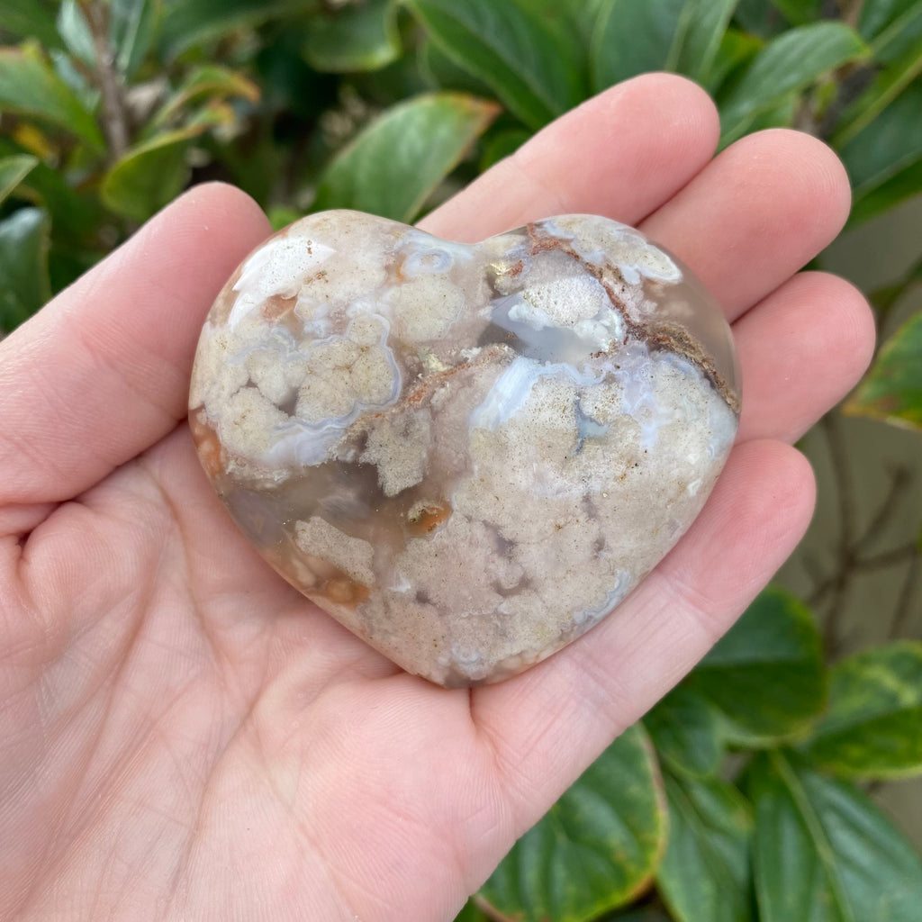 Flower Agate Heart