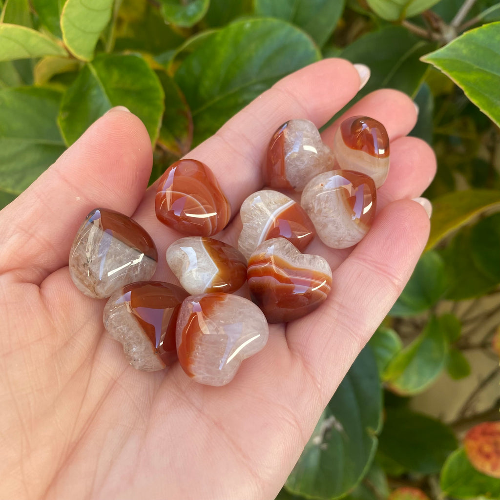 Mini Heart - Carnelian