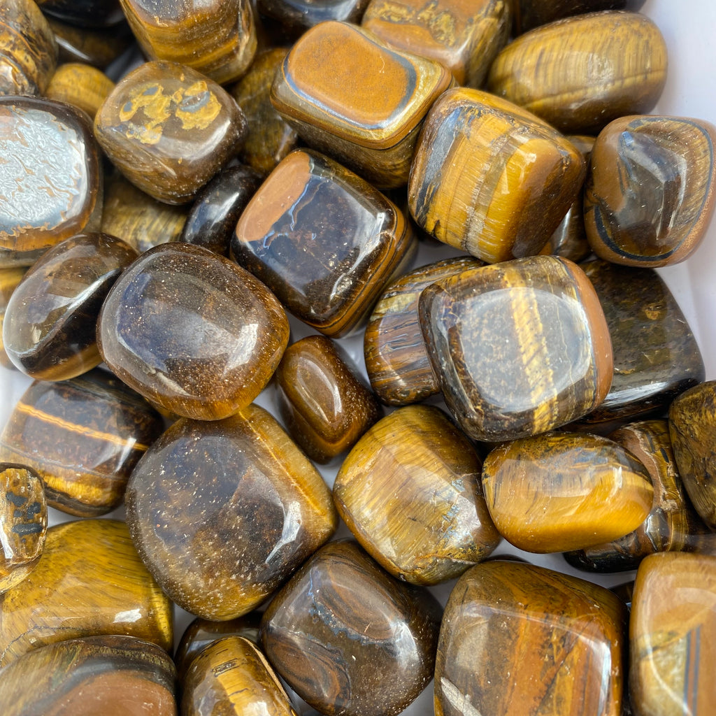 Tiger Eye Tumbled Stones