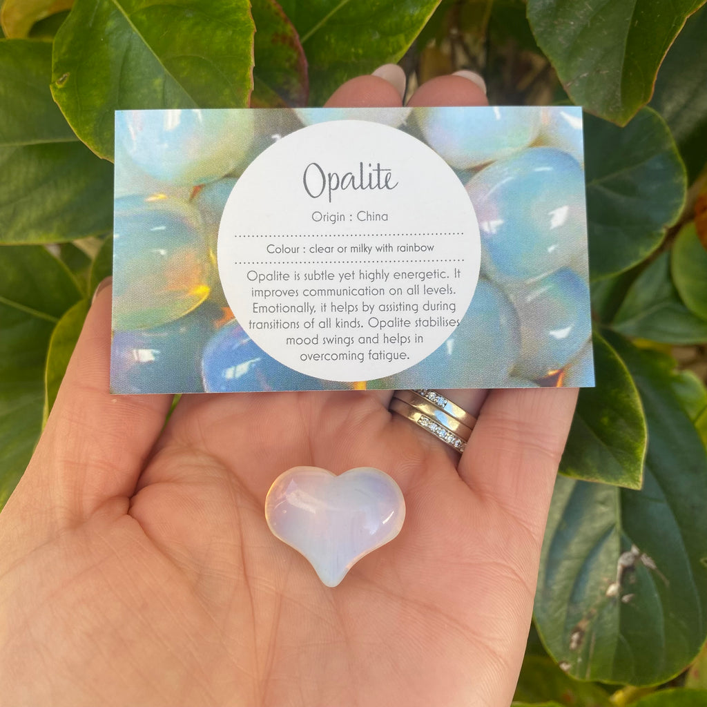 Mini Heart - Opalite