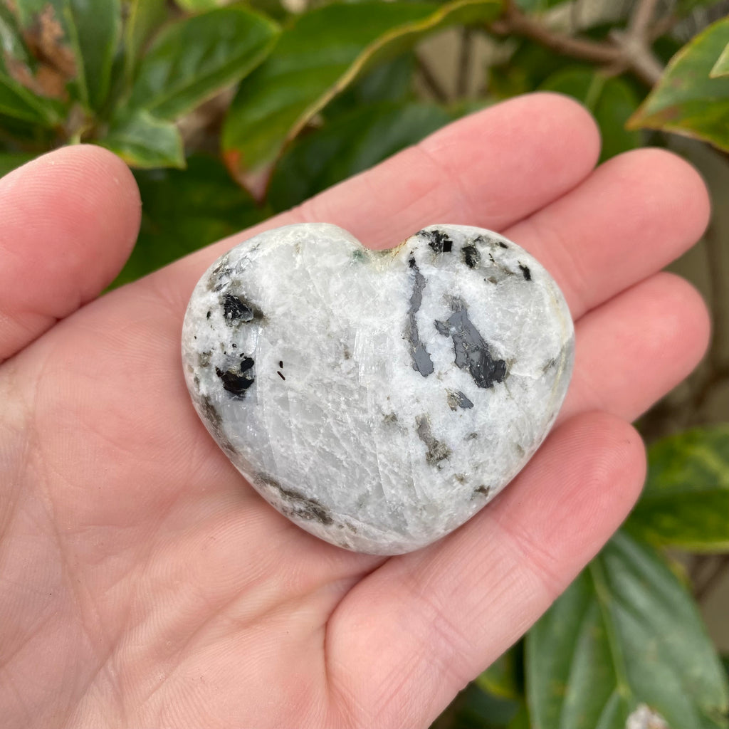 RAINBOW MOONSTONE HEART