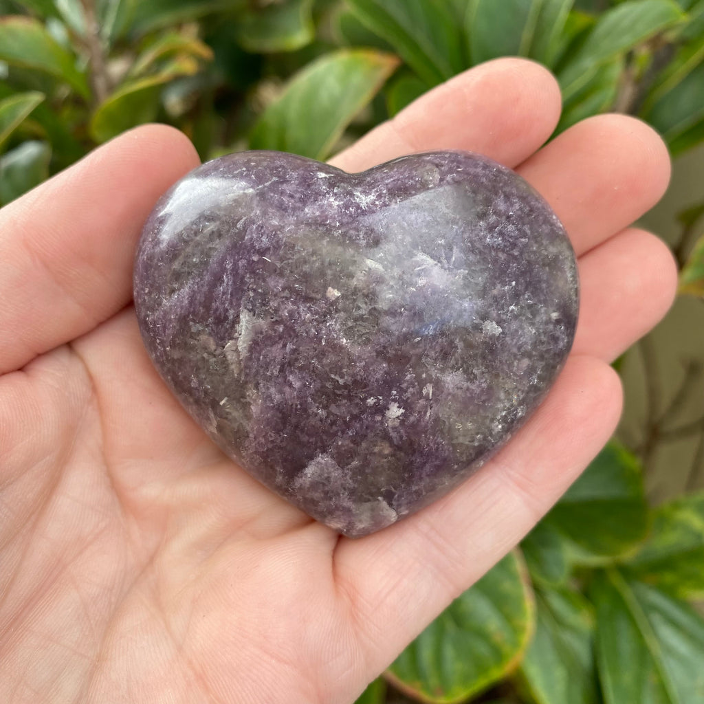 Lepidolite Heart