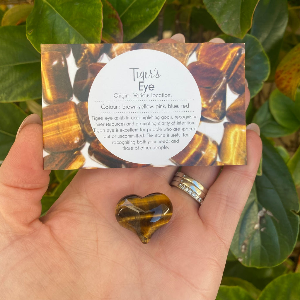 Mini Heart - Tiger Eye