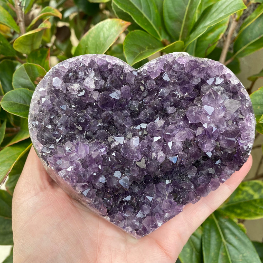 Amethyst Druze Heart (625g)