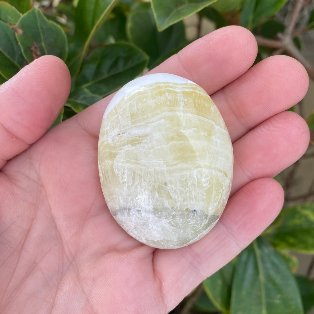 Lemon Calcite Smooth Stone