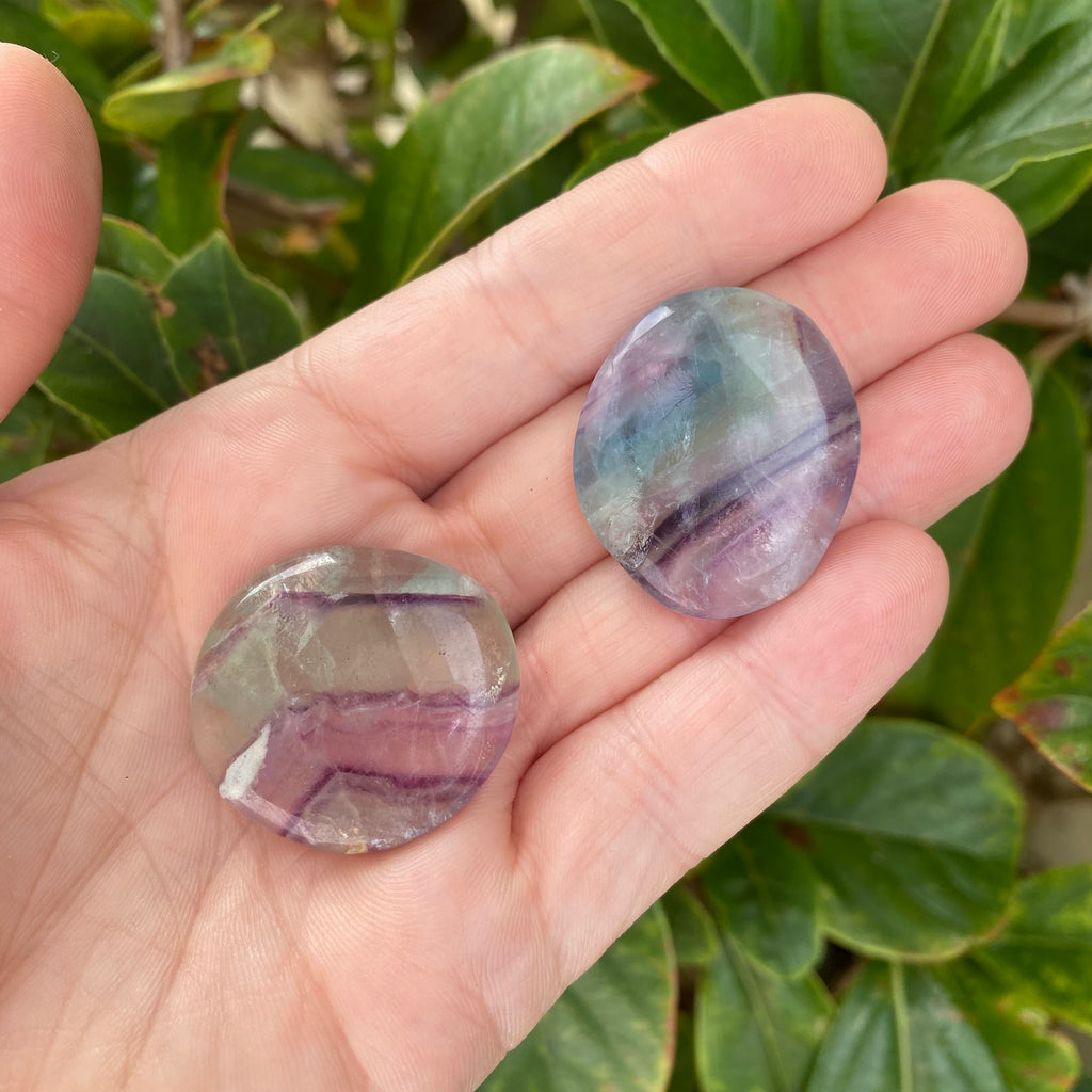 Rainbow Fluorite Palm Stone