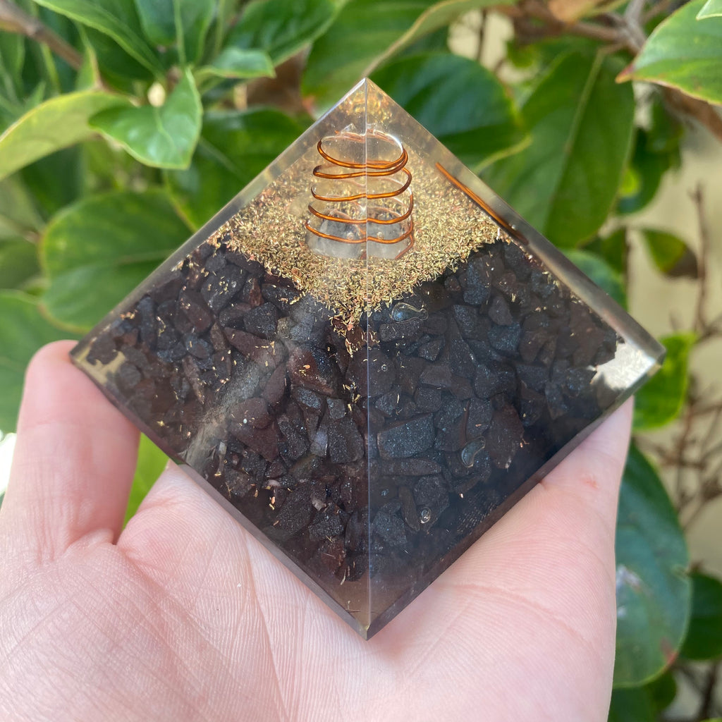 Orgonite Hematite Pyramid