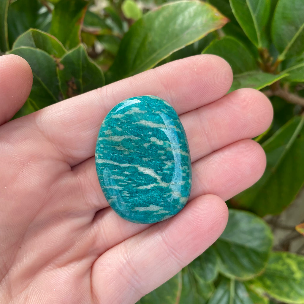 Amazonite Palm Stone