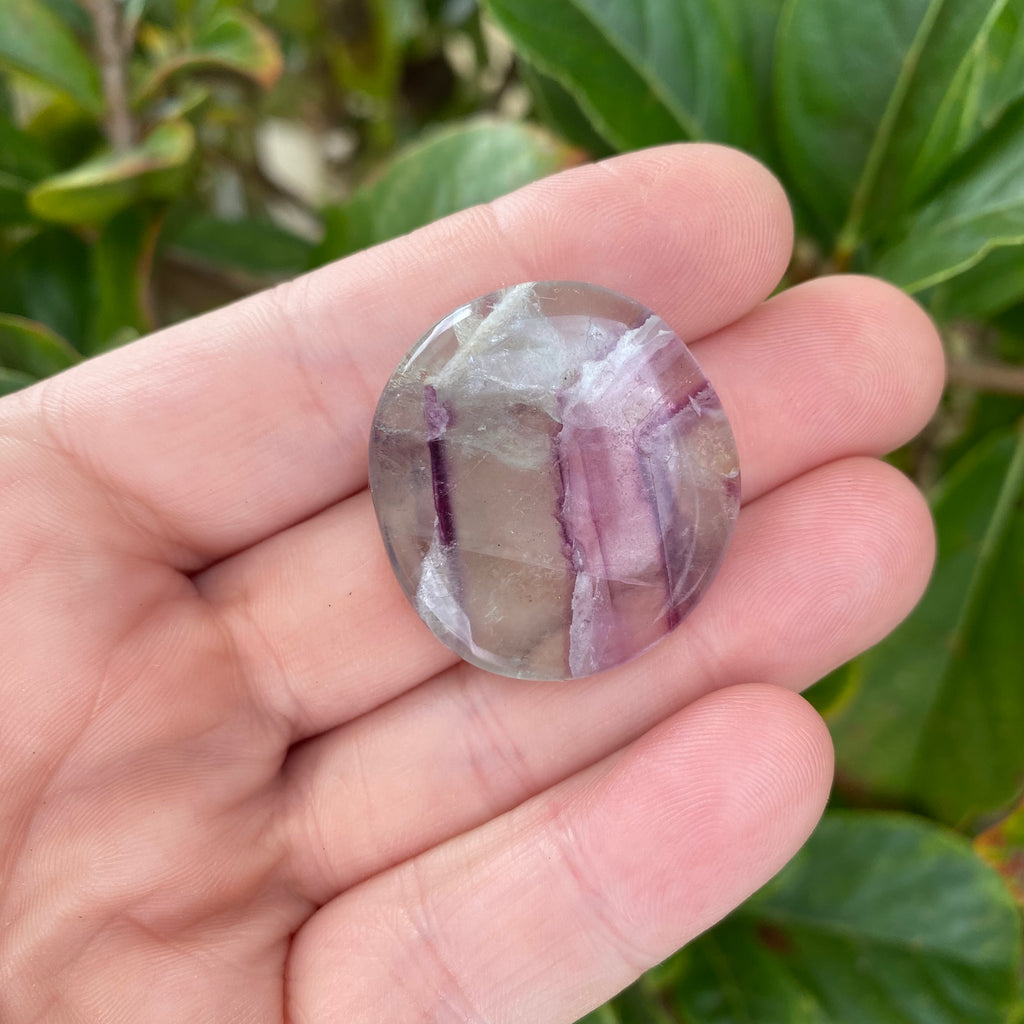 Rainbow Fluorite Palm Stone