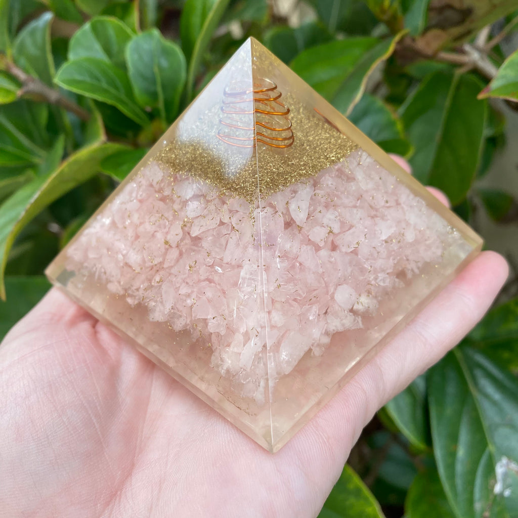 Orgonite Rose Quartz Pyramid
