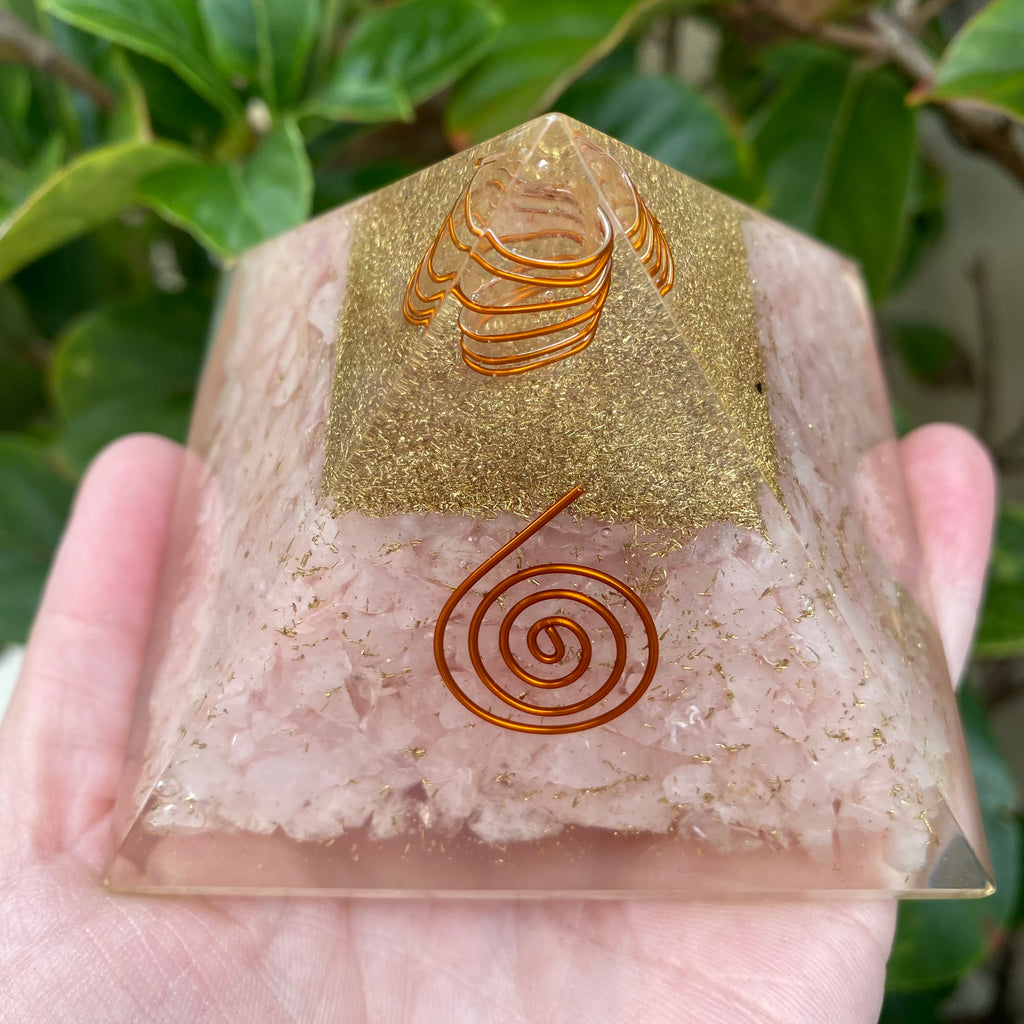 Orgonite Rose Quartz Pyramid