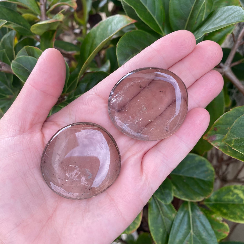 Smoky Quartz Palm Stone