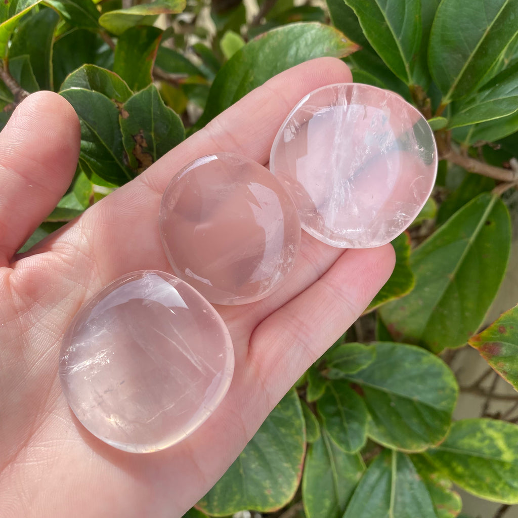 Rose Quartz Palm Stone