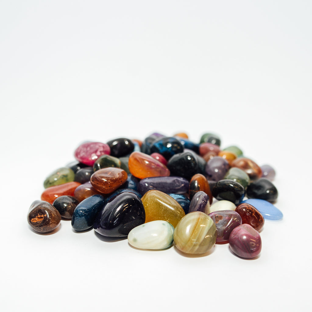 Agate Mix Tumbled Stones 500 Grams