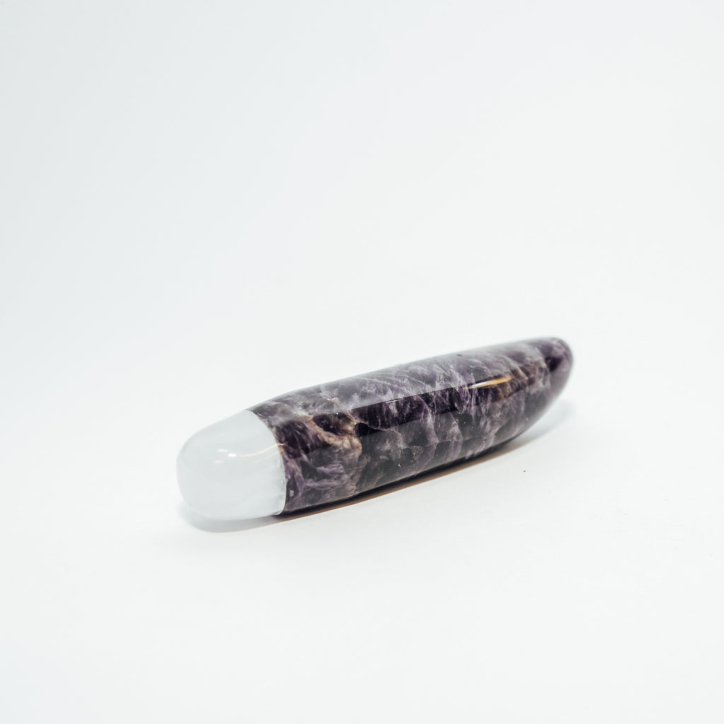 Amethyst Wand with Selenite