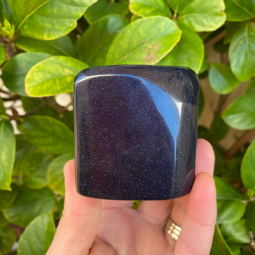 Blue Gold Stone Polished Freeform