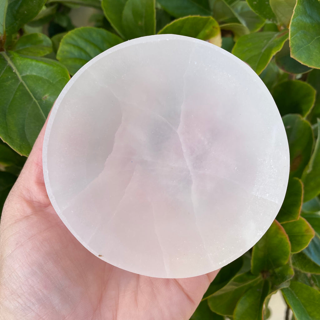 Selenite Round Bowl