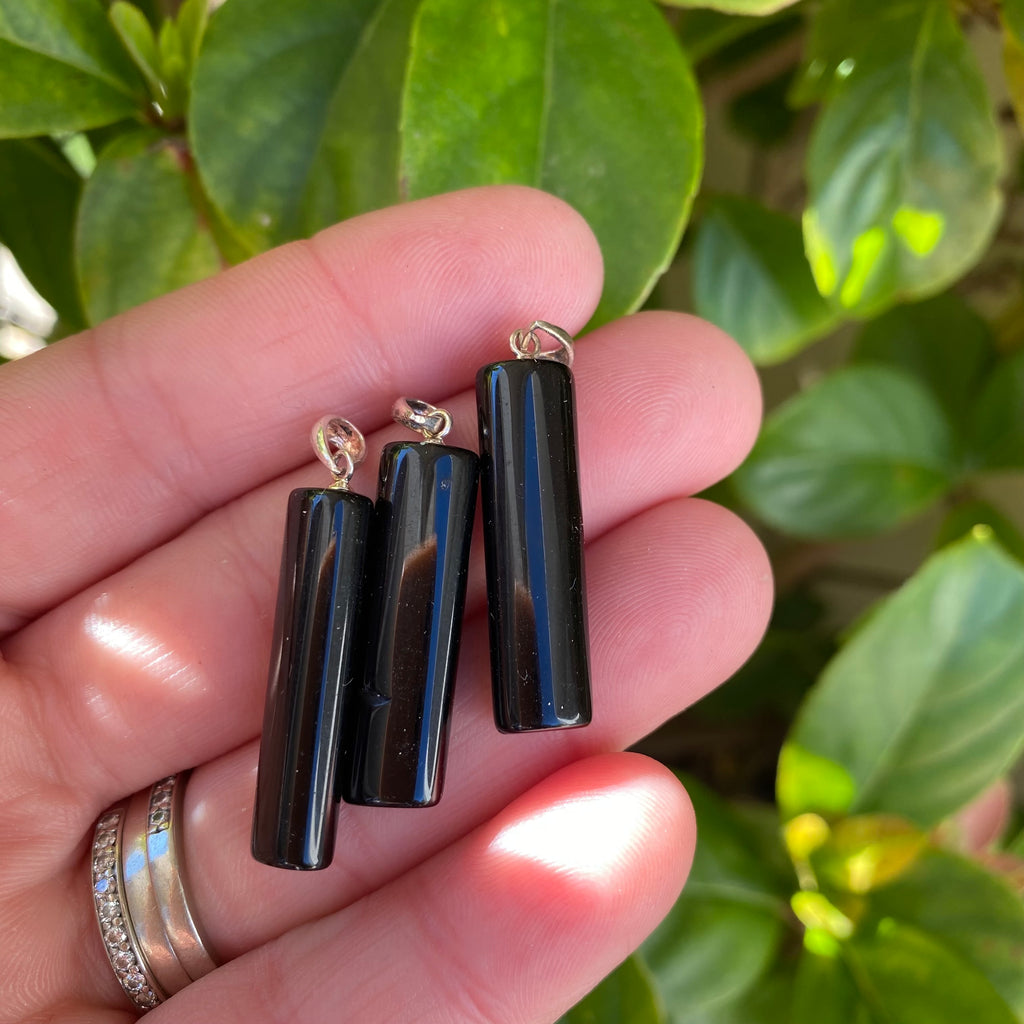 Wand Pendant - Obsidian