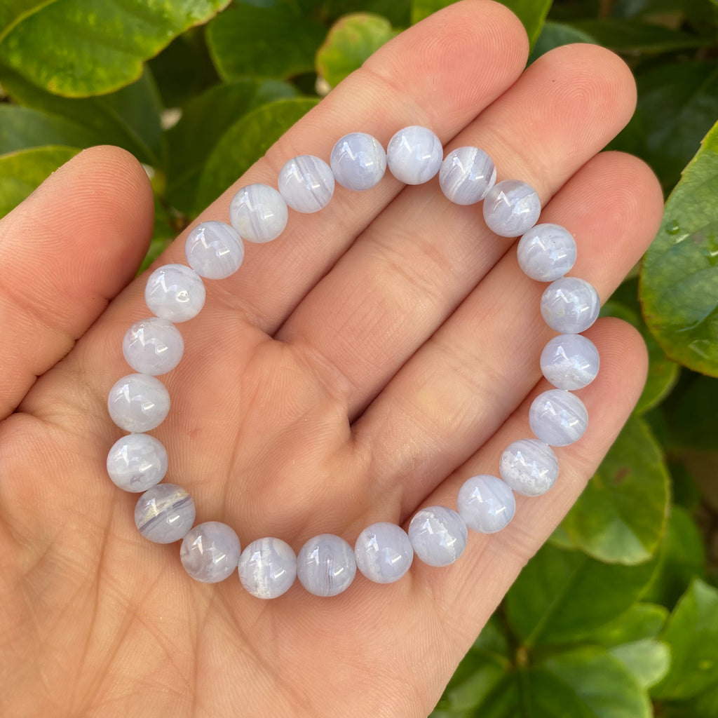 Round Bracelet - Blue Lace Agate