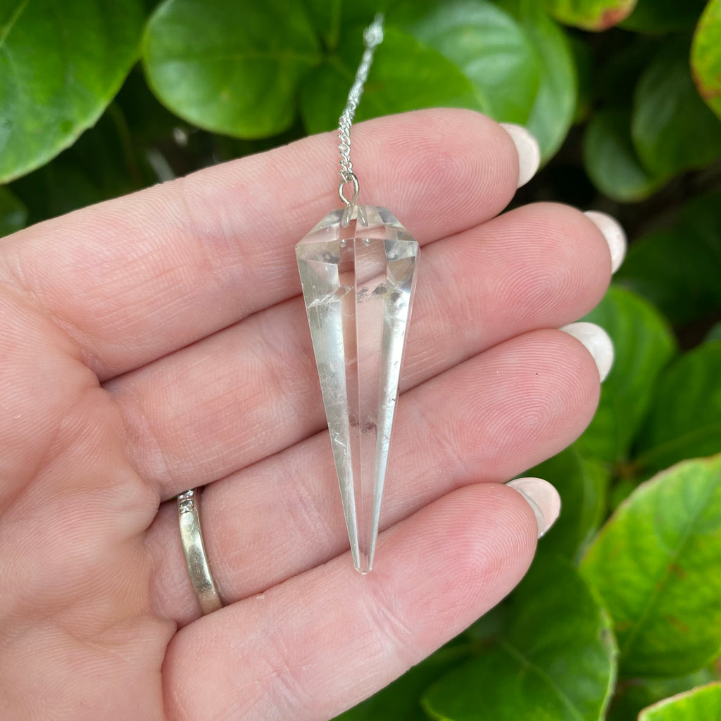 Clear Quartz Pendulum