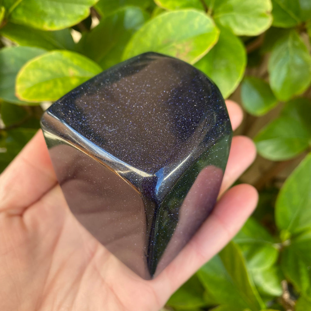 Blue Gold Stone Polished Freeform