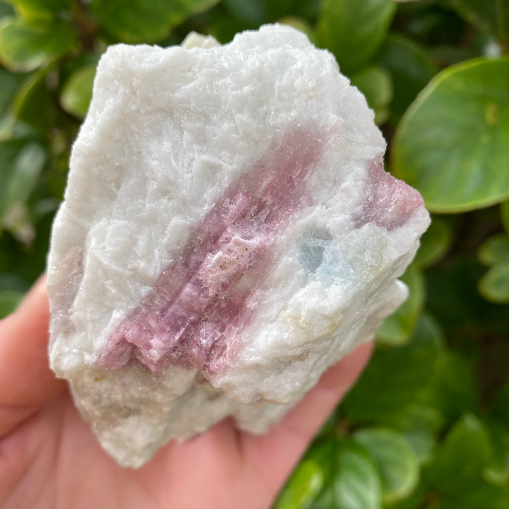 Pink Tourmaline with Aquamarine