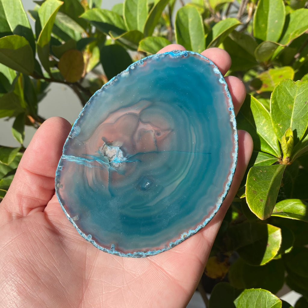 Teal Agate Slice