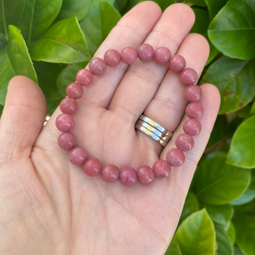 Round Bracelet - Rhodonite