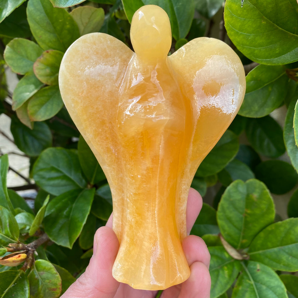 Large Orange Calcite Angel