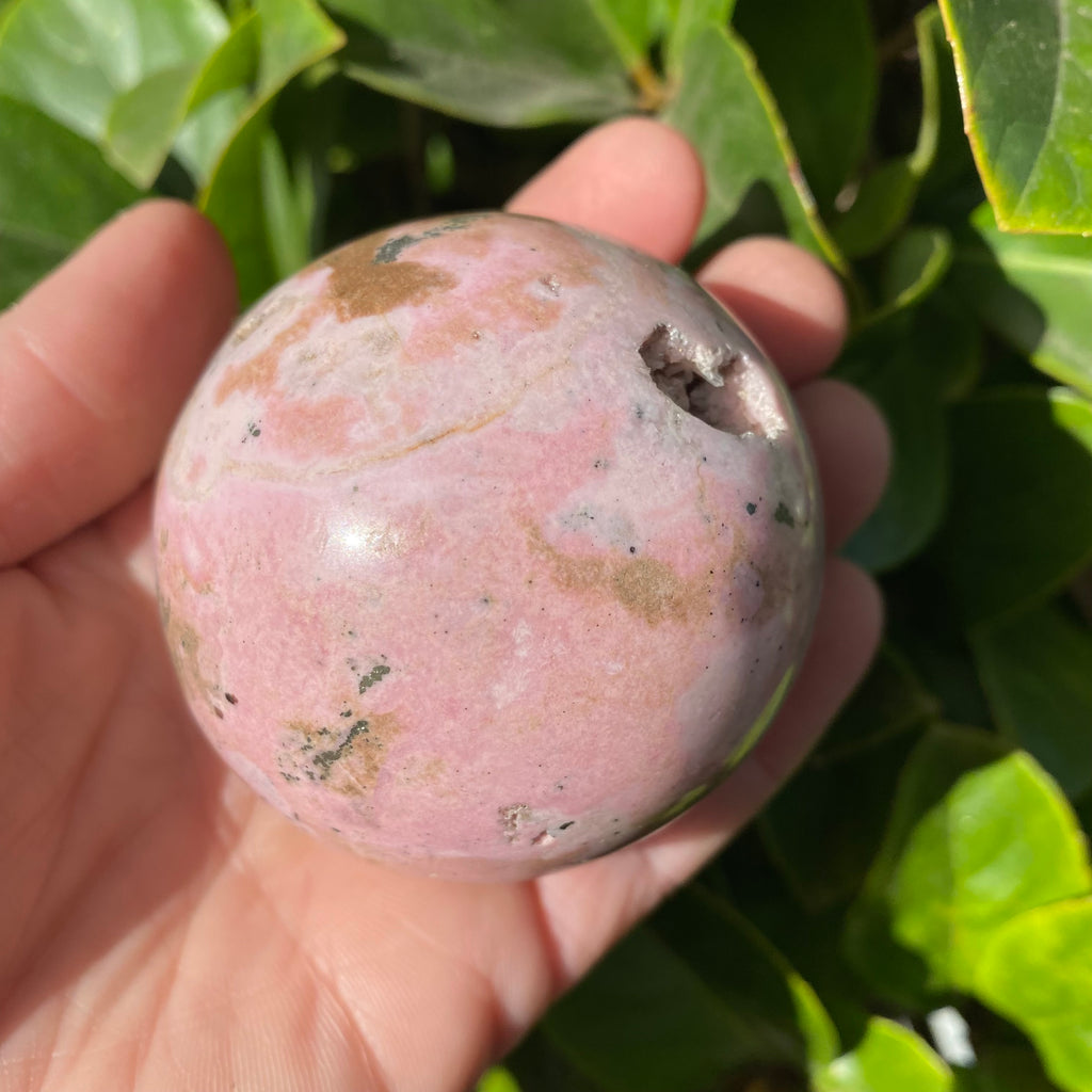 Rhodonite Sphere