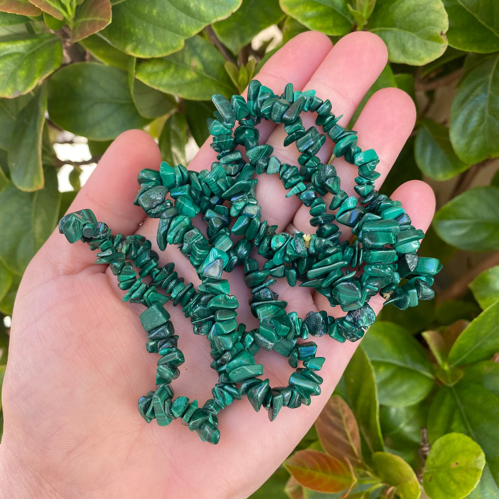 Chip Bracelet -Malachite