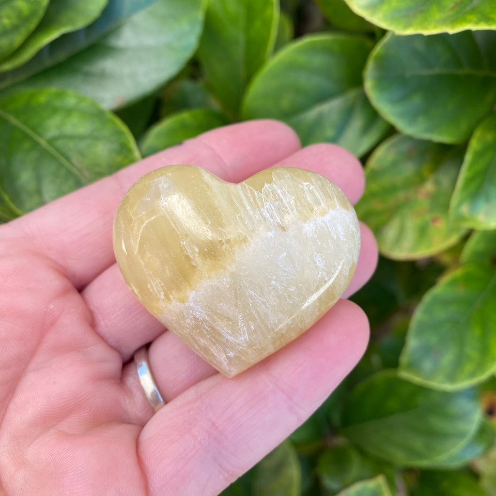 Lemon Calcite Heart - Small