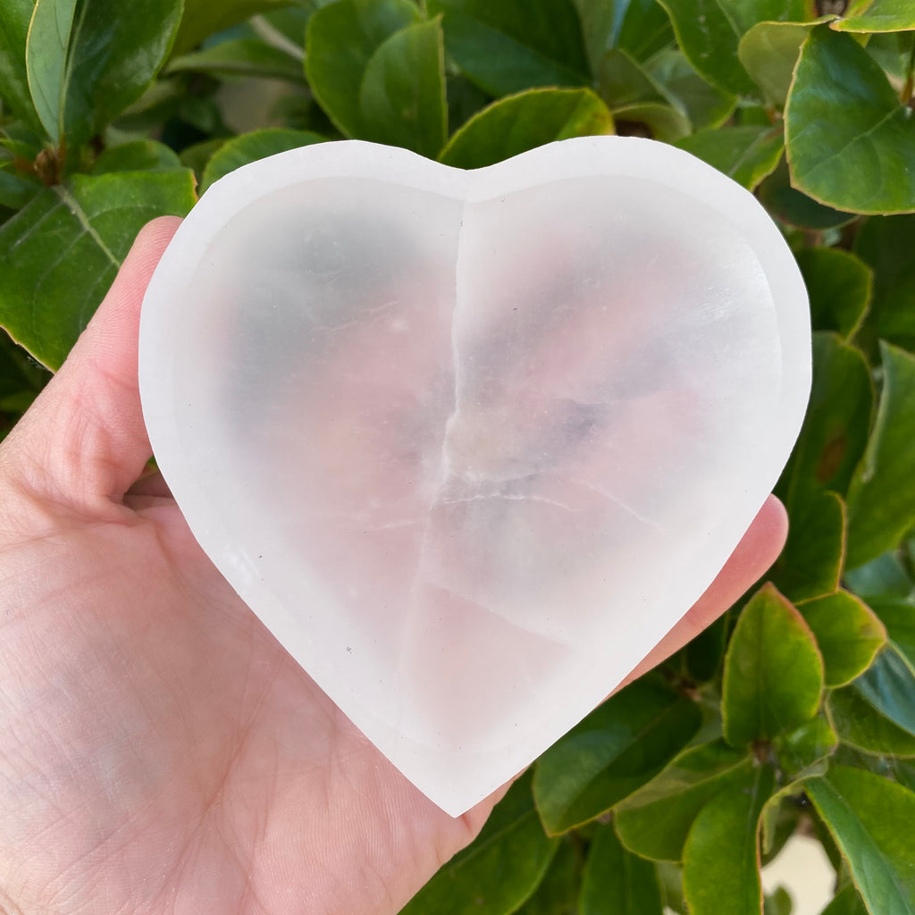 Selenite Heart Bowl