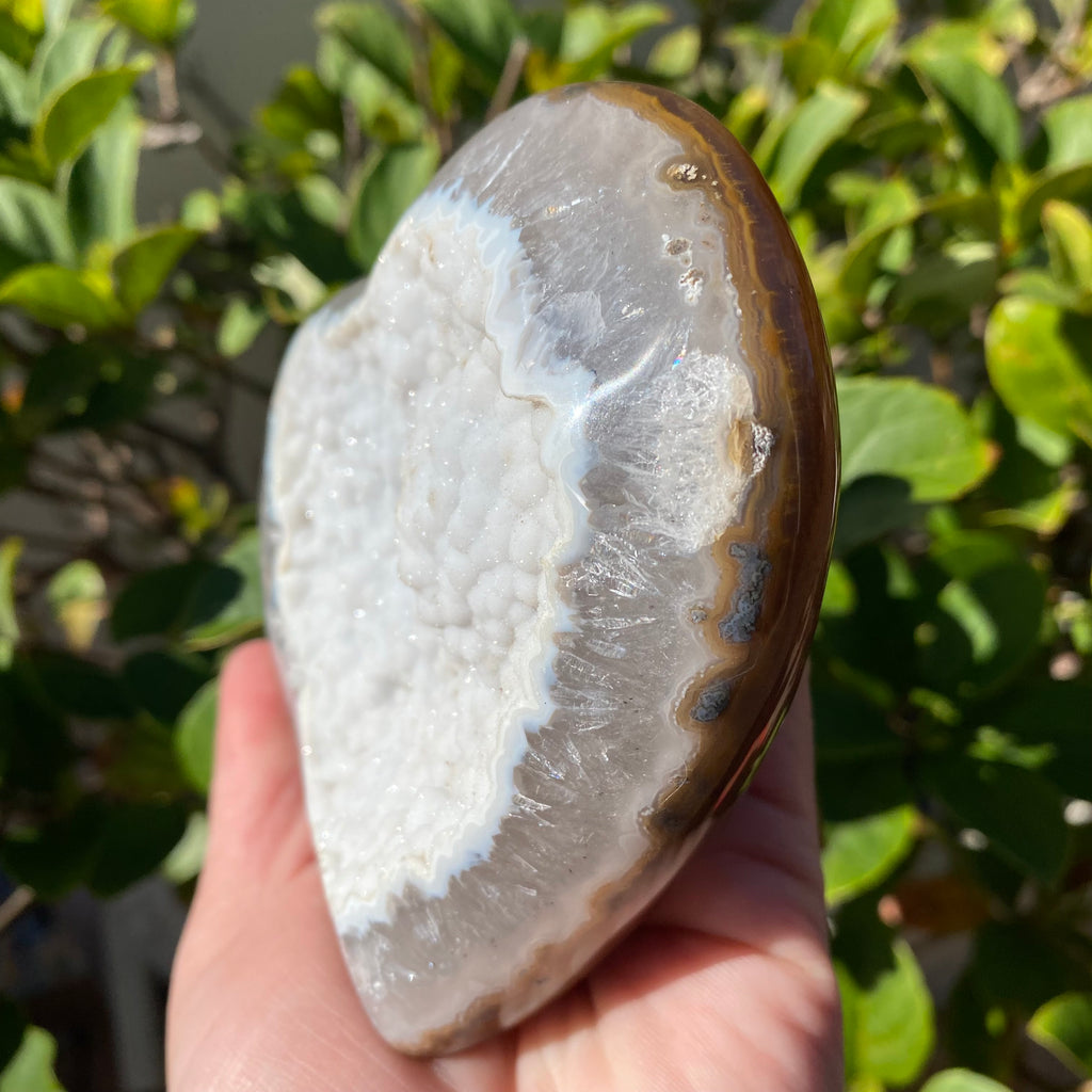Large Agate Druzy Heart