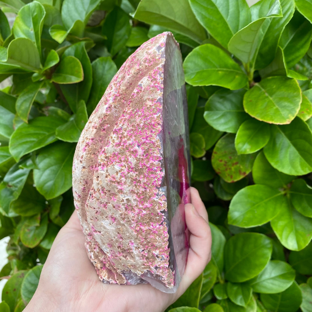 Pink Agate Bookends