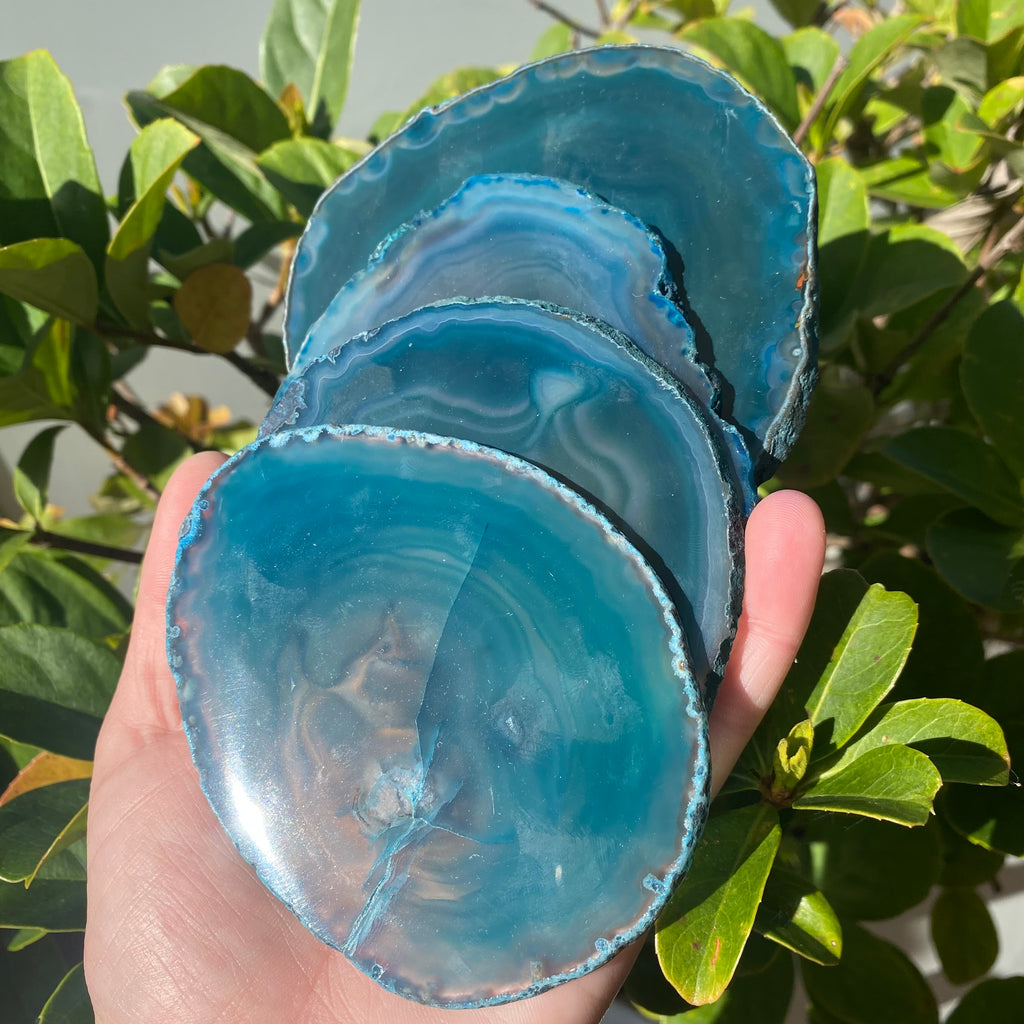 Teal Agate Slice