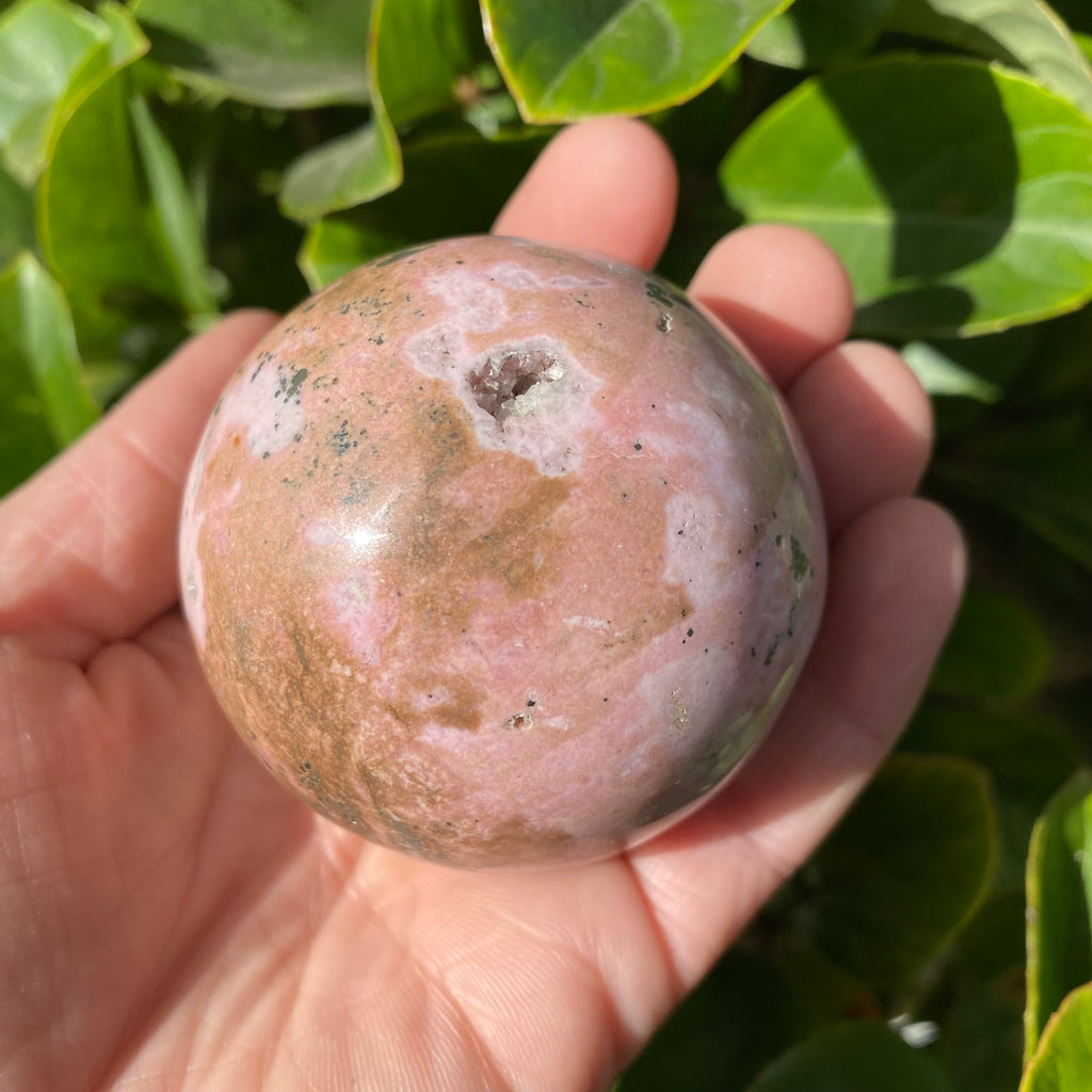 Rhodonite Sphere