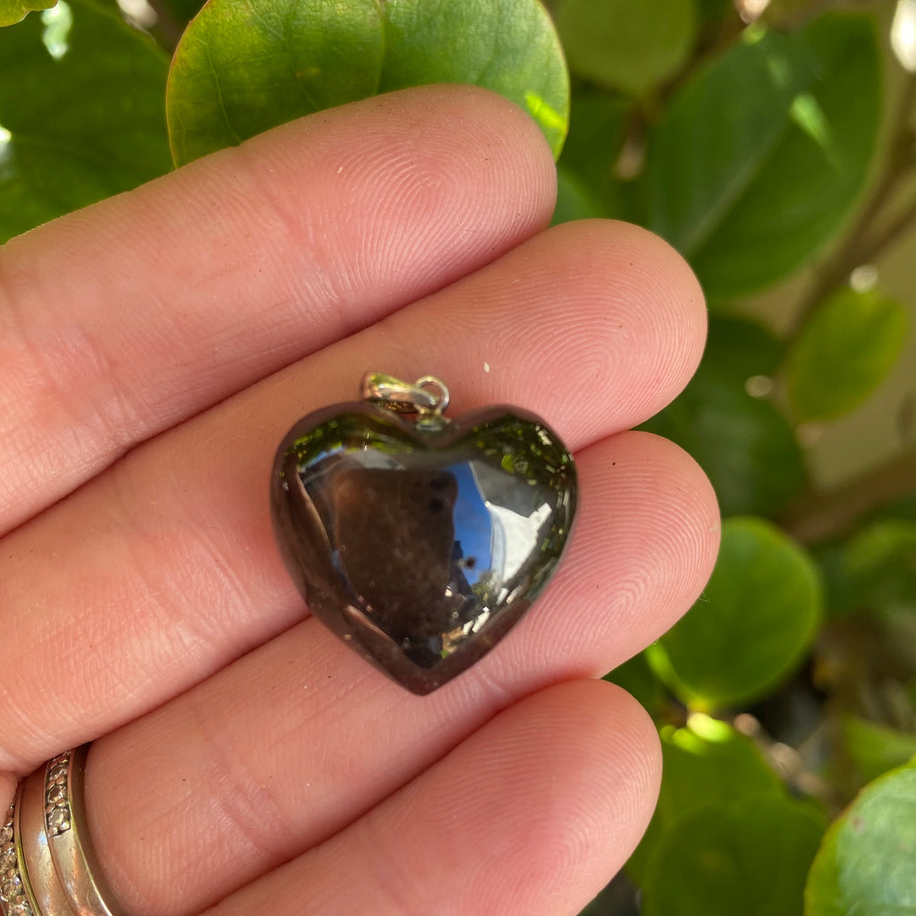 Heart Pendants - Garnet