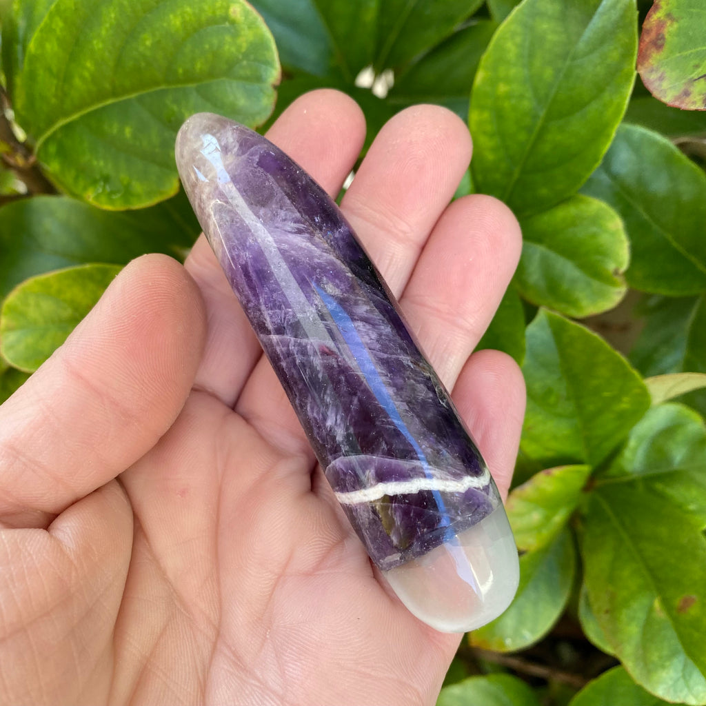 Amethyst Wand with Selenite