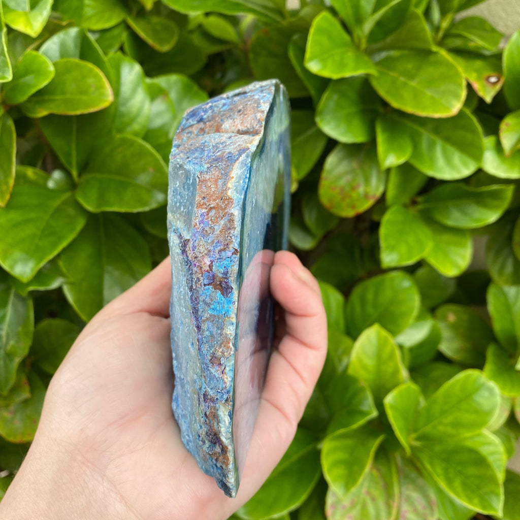 Blue Agate Bookends