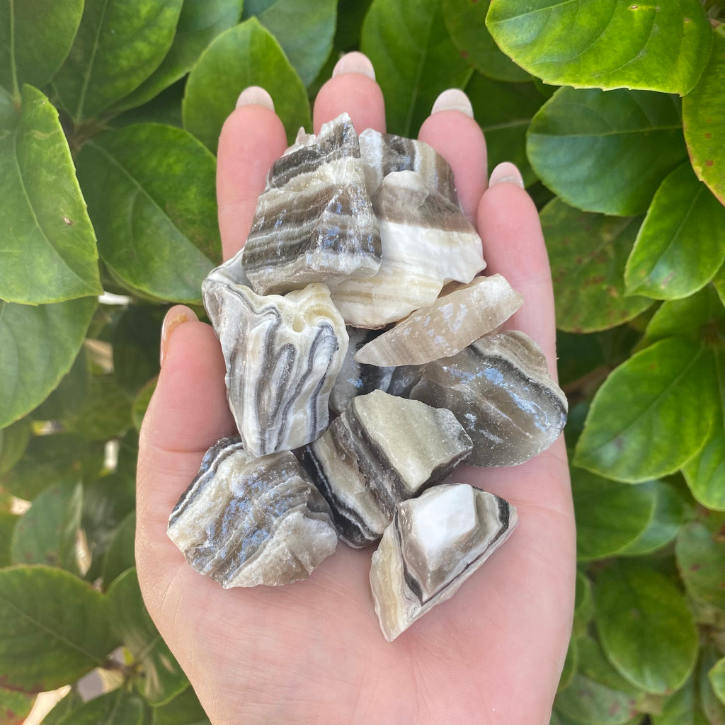 Raw Zebra Calcite Chunks