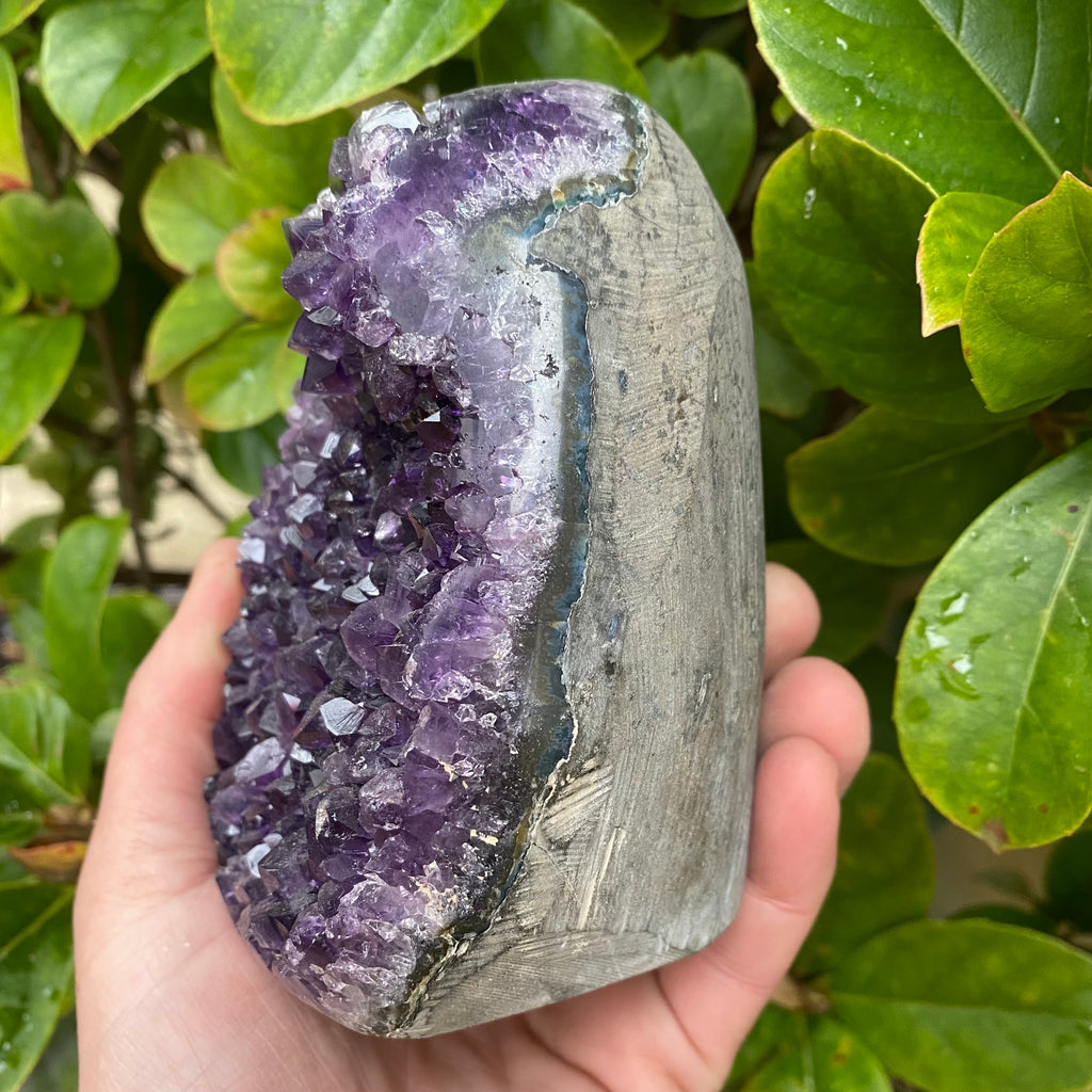 Extra Grade Amethyst with Polished Edge
