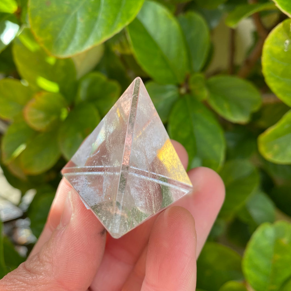 Clear Quartz Triangle Pyramid