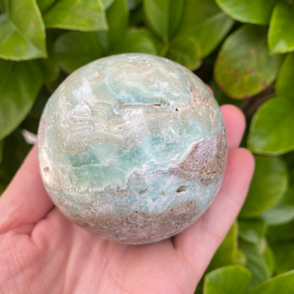 Blue Aragonite Sphere