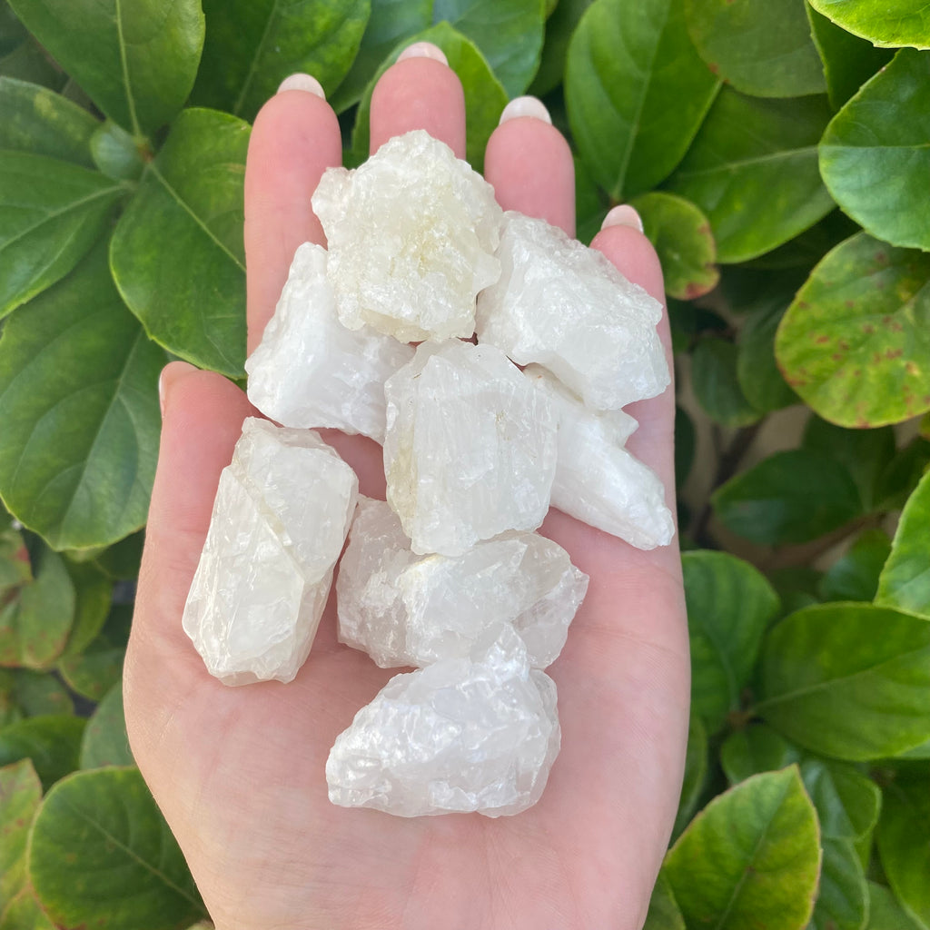 Raw White Calcite Chunks