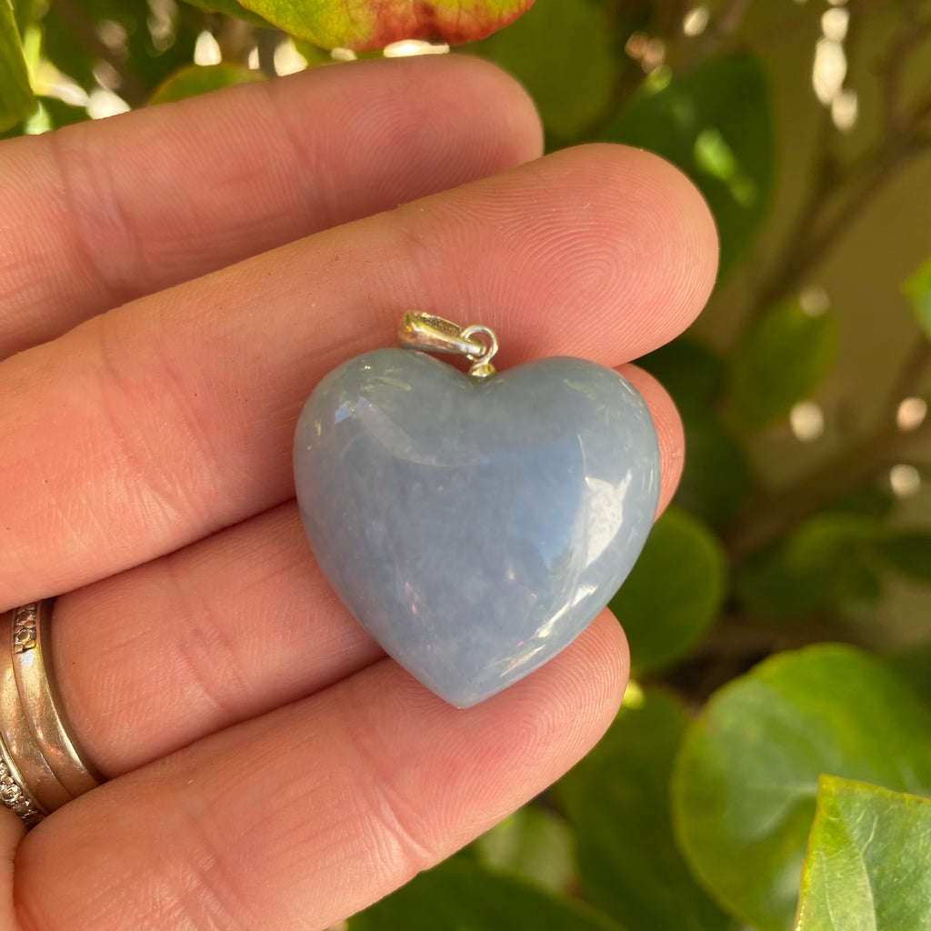 Heart Pendants - Angelite