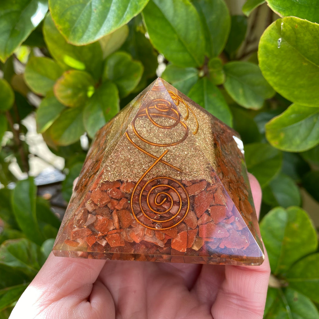 Orgonite Red Jasper Pyramid