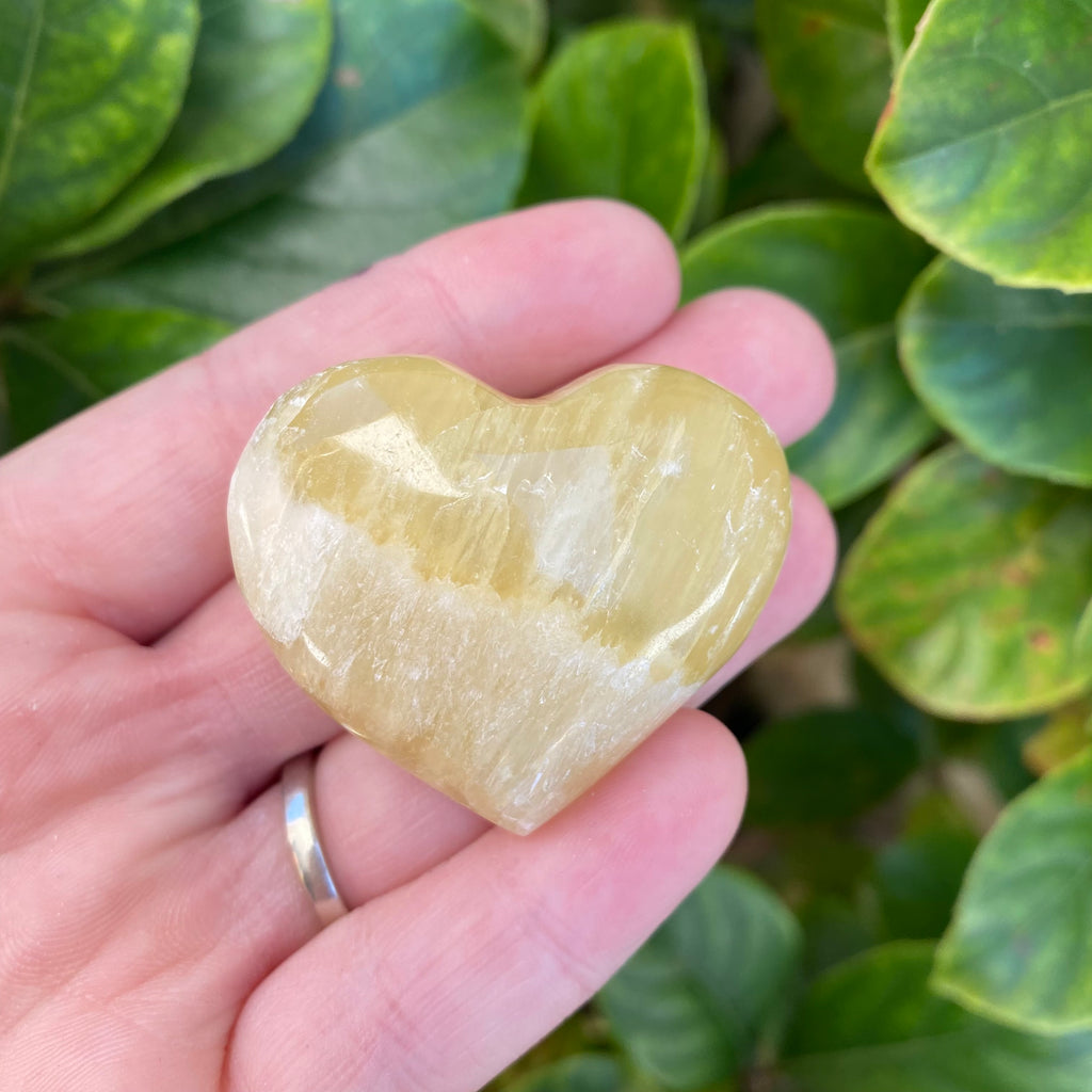 Lemon Calcite Heart - Small