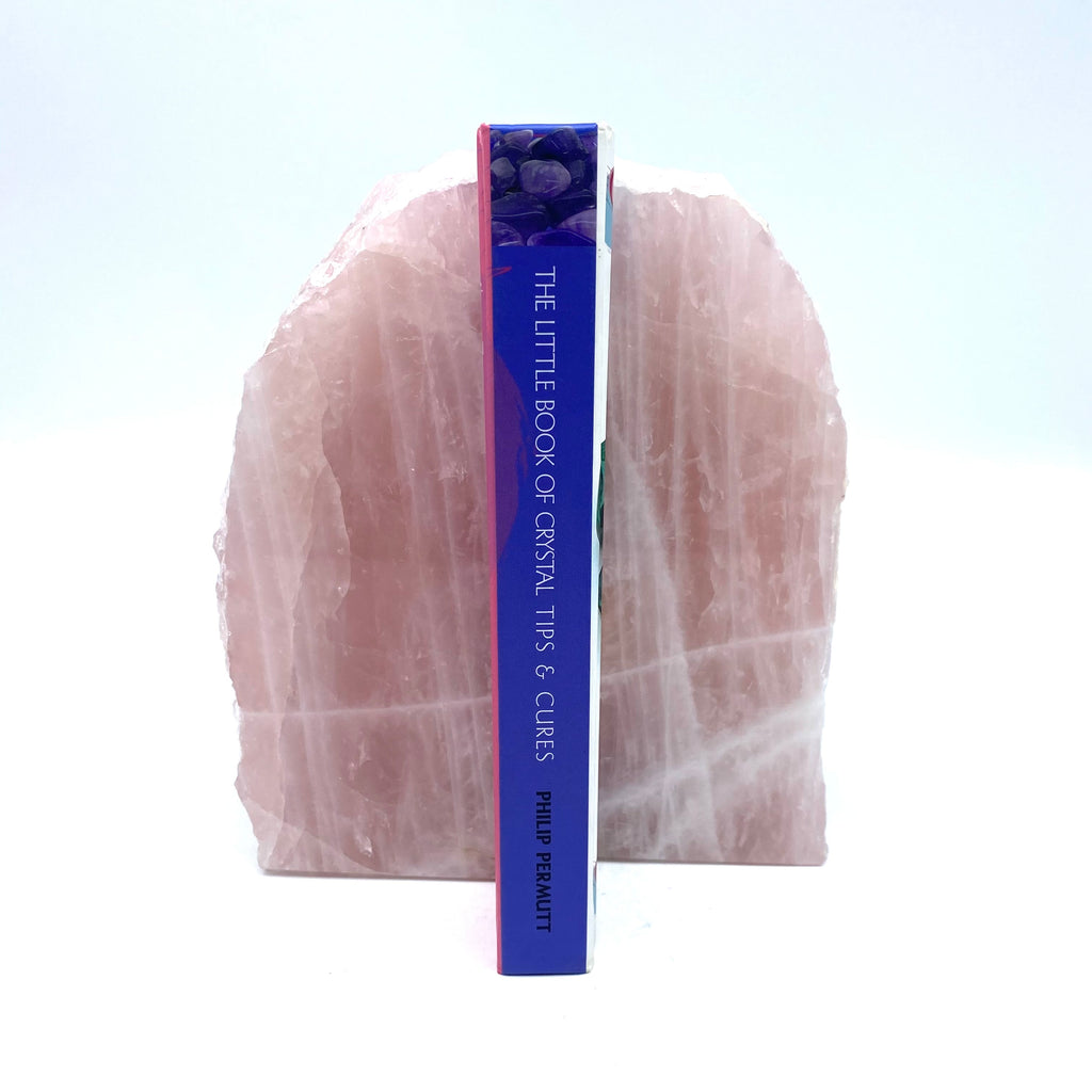 Rose Quartz Bookends