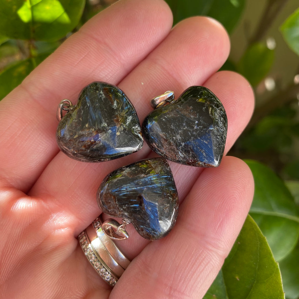 Heart Pendants - Astrophyllite